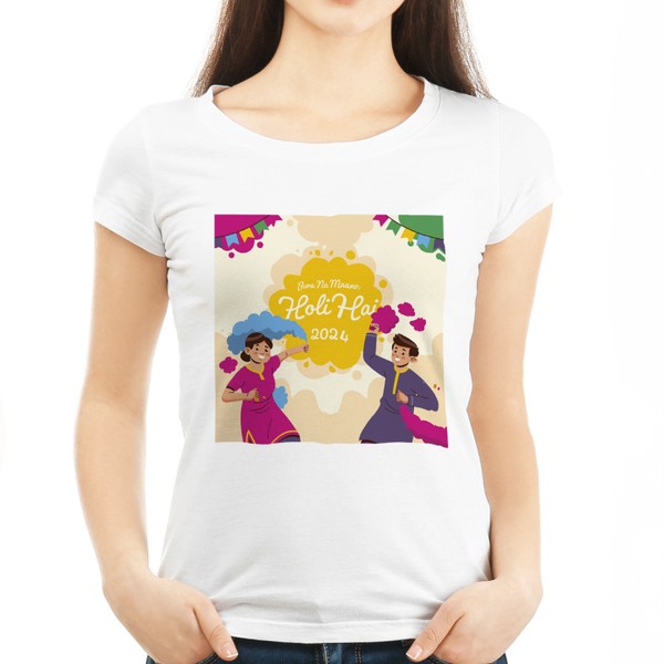 Bura Na Mano Holi Hai 2025 - Enjoy this festival of colors with Holi tshirts for Women