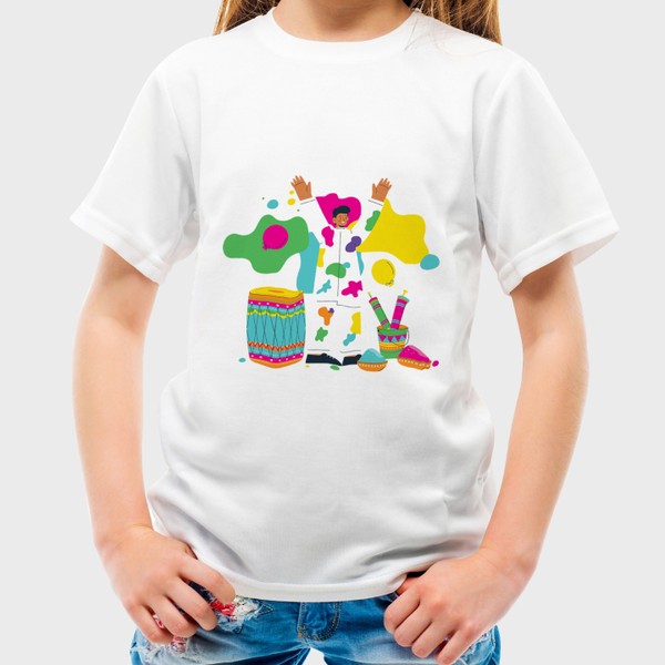 Perfect gift for Festival of Colours - Holi Tshirts for kids